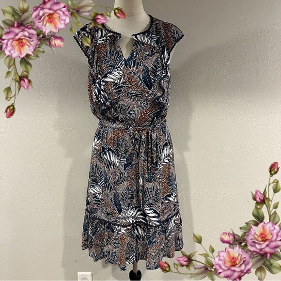 DR2 Dresses & Skirts - Dr2 tropical Floral Print mini Dress cottage core style size medium